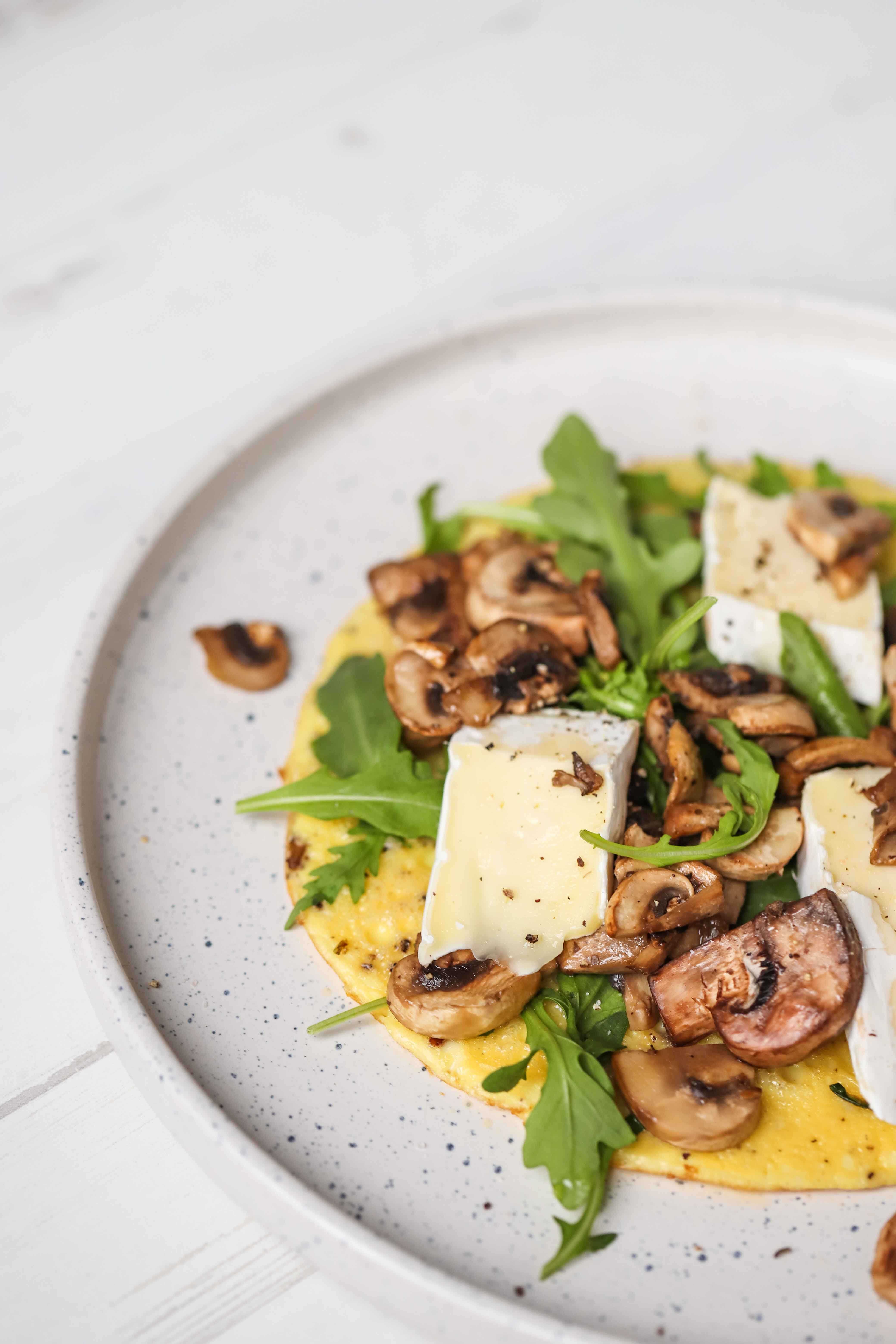 Mushroom and Brie Omelet