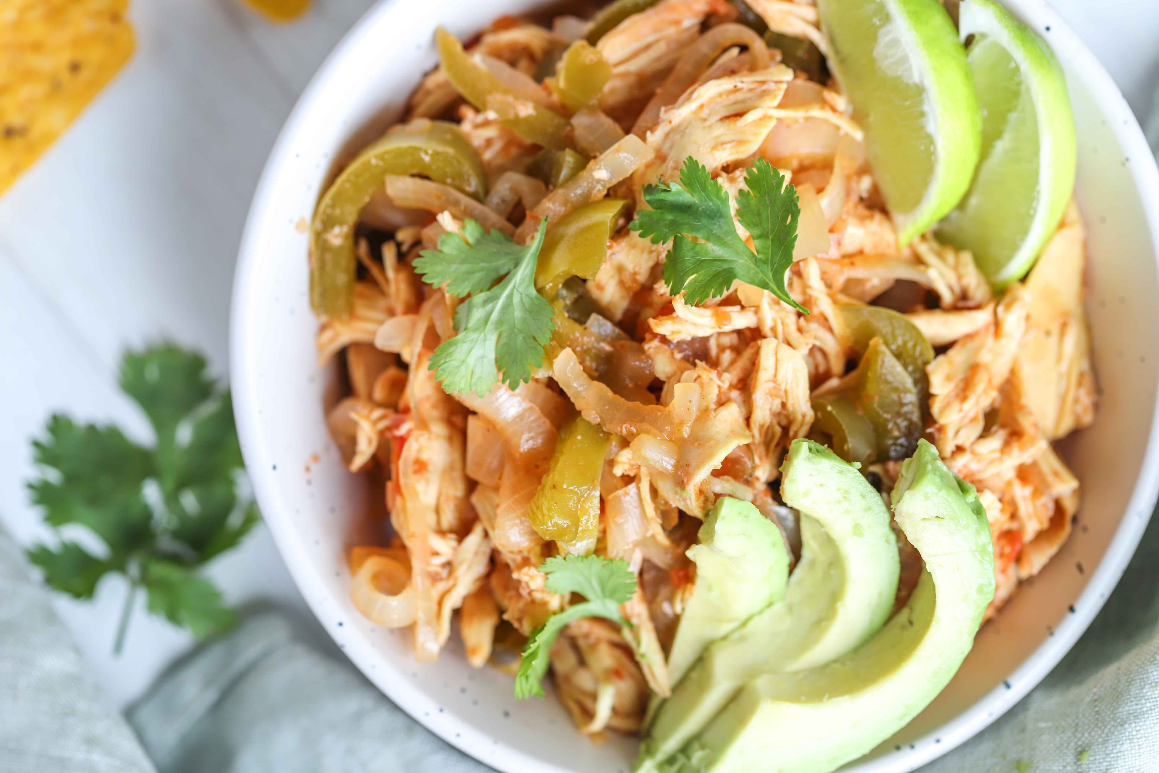 Slow-Cooked Chicken Fajita