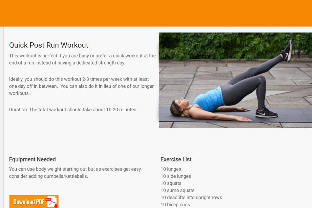 Runner following a structured training plan
