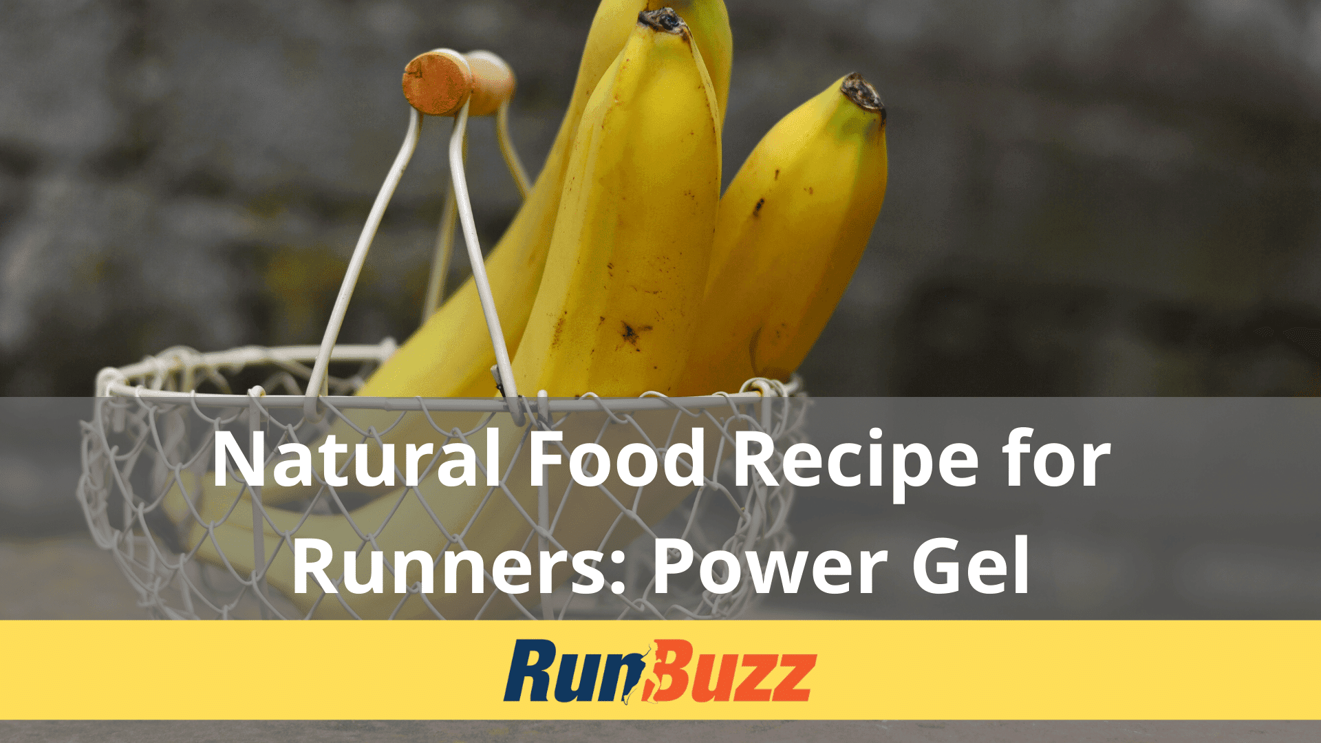 Natural Food Recipe for Runners: Power Gel