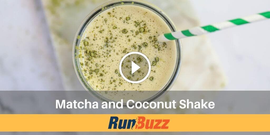 4-Ingredient Vegan Matcha and Coconut Shake