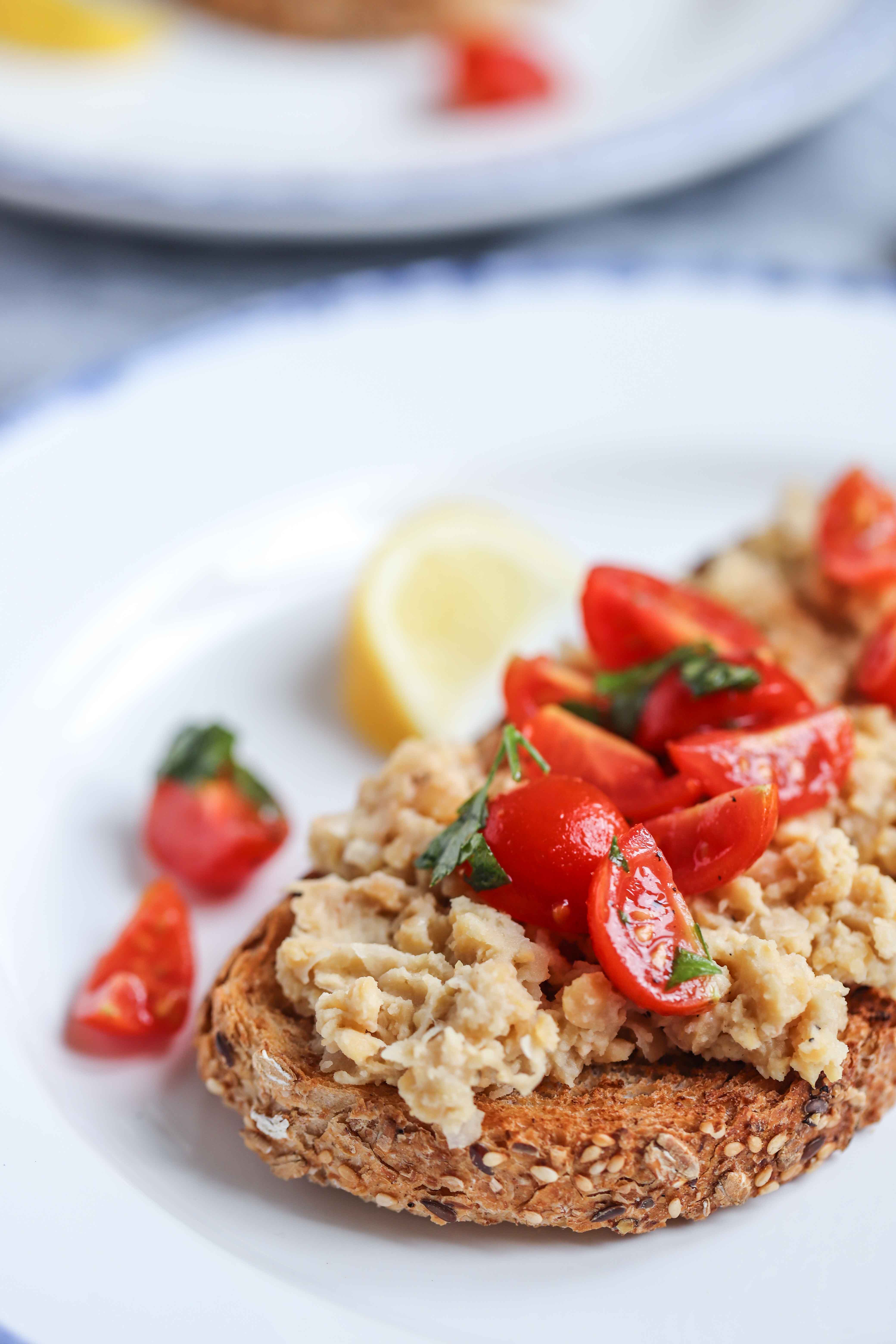 Chickpea Bruschetta
