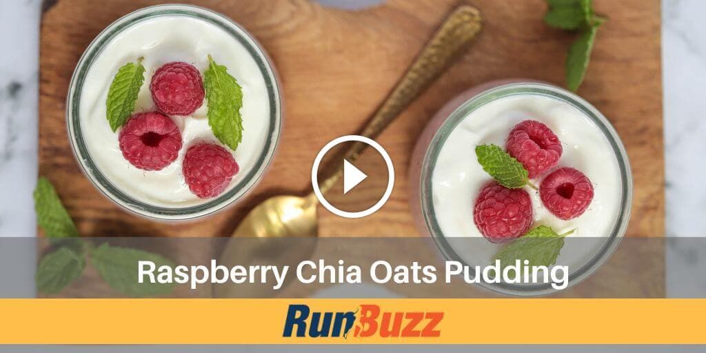 10-minute Raspberry Chia Oats Pudding