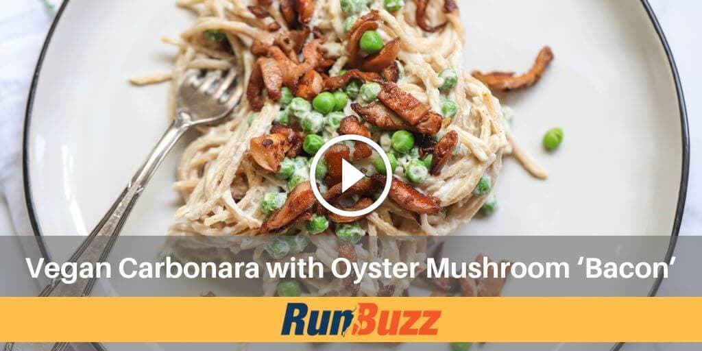 Vegan Carbonara with Oyster Mushroom ‘Bacon’
