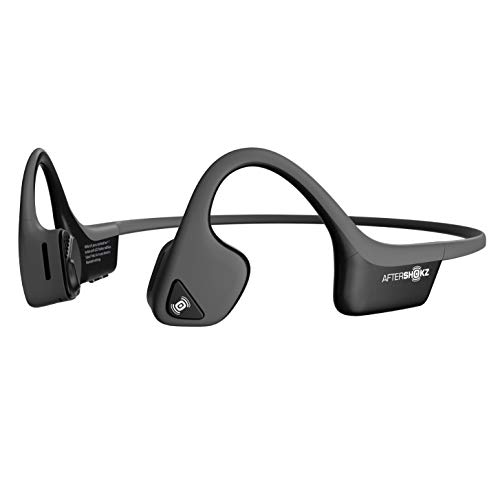 AfterShokz Air Bone Conduction Wireless Bluetooth Headphones, Slate Grey