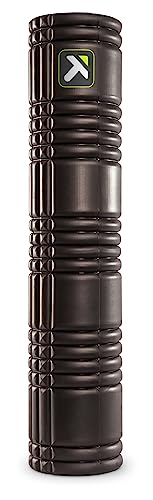 TRIGGERPOINT PERFORMANCE THERAPY GRID Patented Multi-Density Foam Massage Roller Exercise, Deep Tissue&Muscle Recovery Relieves Muscle Pain & Tightness, Improves Mobility & Circulation (26'), Black