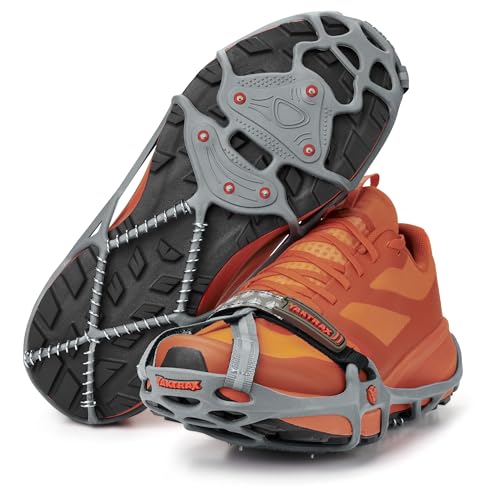 Yaktrax Run Size Medium Gray/Red Fits