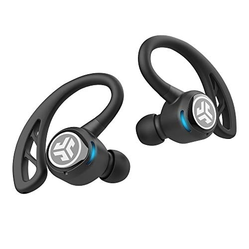 JLab Audio Epic Air Sport True Wireless Bluetooth 5 Earbuds | Headphones for Working Out, IP66 Sweatproof | 10-Hour Battery Life, 60-Hour Charging Case | Music Controls | 3 EQ Sound Settings | Black
