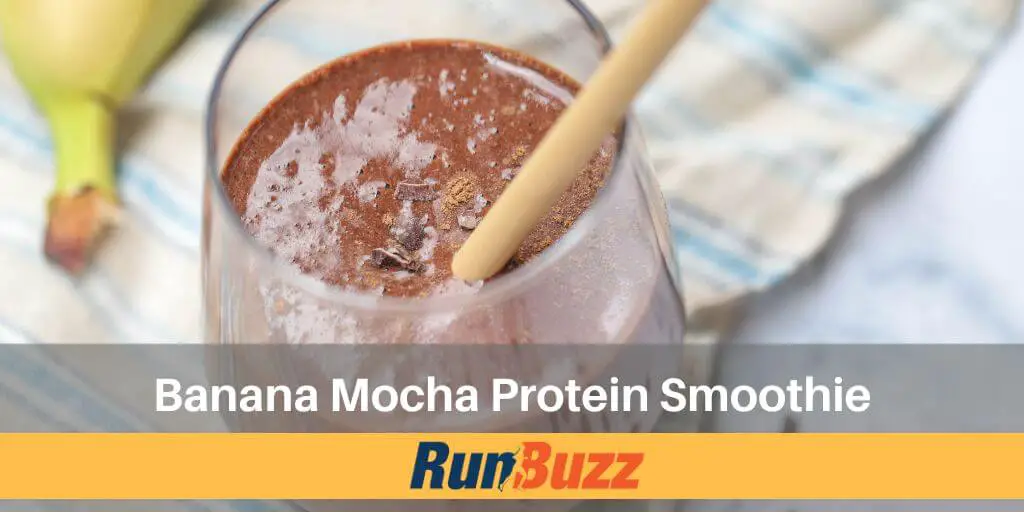 Banana Mocha Protein Smoothie - Healthy Runner Recipes