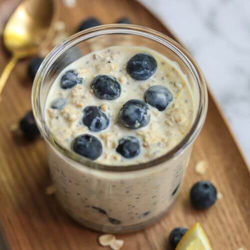 Blueberry and Lemon Overnight Oats Healthy Recipes For Runners