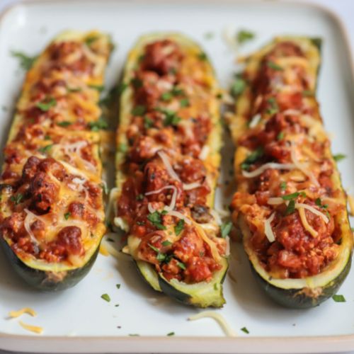 Bolognese Zucchini Boats Healthy Recipes For Runners