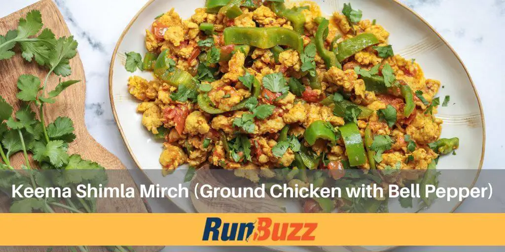 Keema Shimla Mirch (Ground Chicken with Bell Pepper) - Healthy Runner Recipes