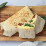 breakfast wraps on a plate