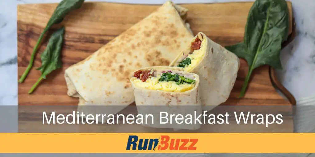 Mediterranean Breakfast wraps - healthy breakfast wraps ready to be served