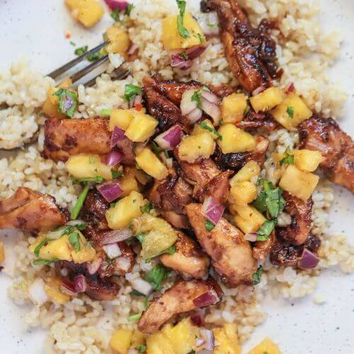 Pineapple Marinated Chicken with Pineapple Salsa Healthy Recipes For