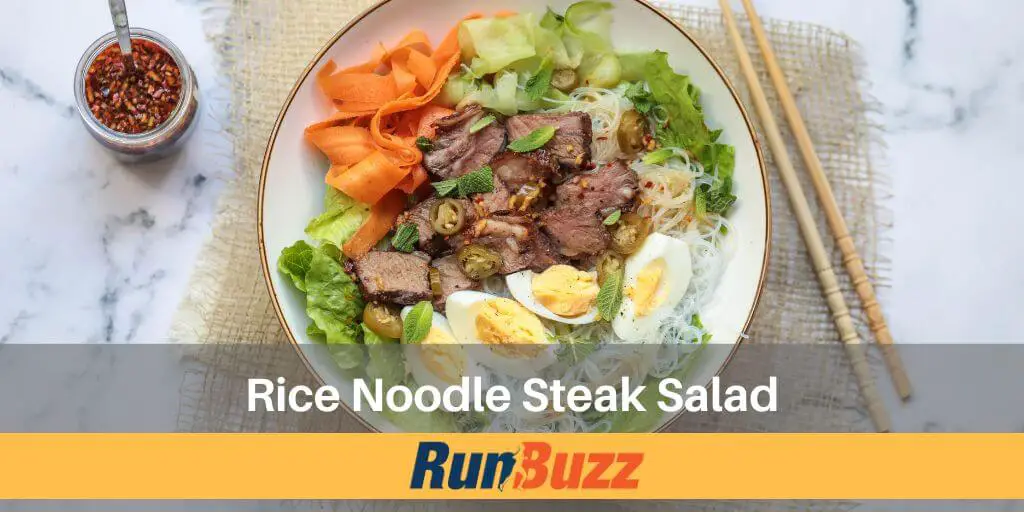 Rice Noodle Steak Salad - Healthy Runner Recipes