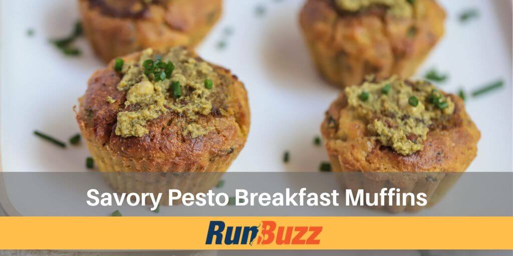 Savory Pesto Breakfast Muffins - Healthy Runner Recipes
