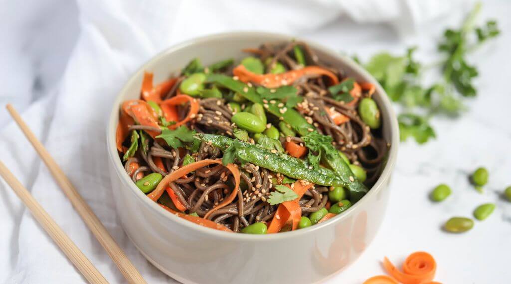 Sugar Snap Pea & Carrot Soba Noodles