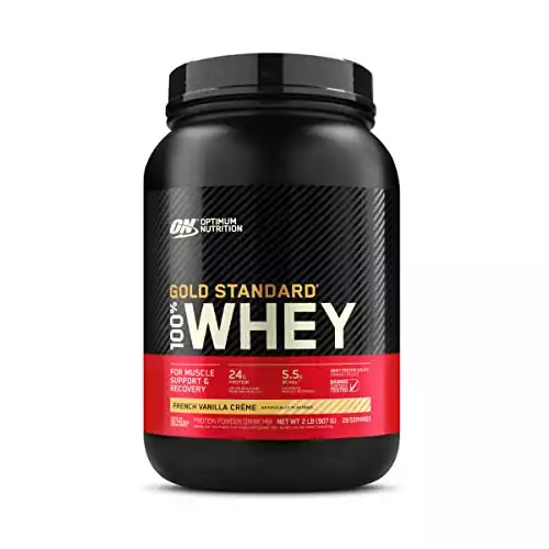 Optimum Nutrition Gold Standard 100% Whey Protein Powder - French Vanilla Creme