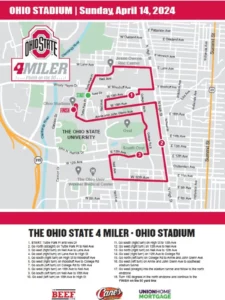 OSU 4 Miler 2024 Course Map