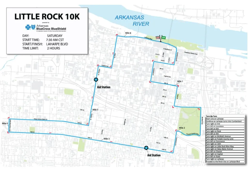 3_Little Rock 10K Course Map