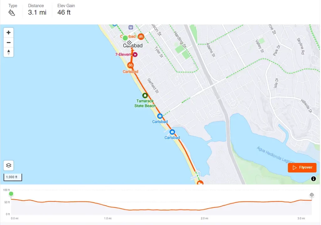 Carlsbad 5000 Course Map