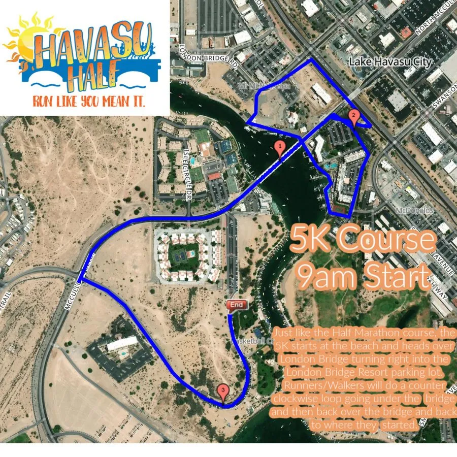 Havasu 5K Course Map