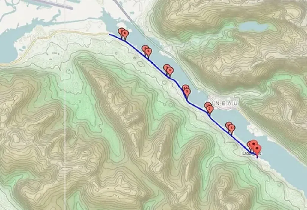 Juneau Half Marathon Course Map