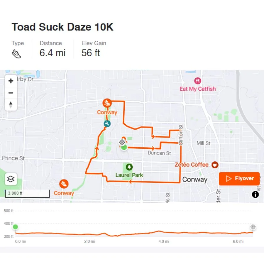 Toad Suck Daze 10K