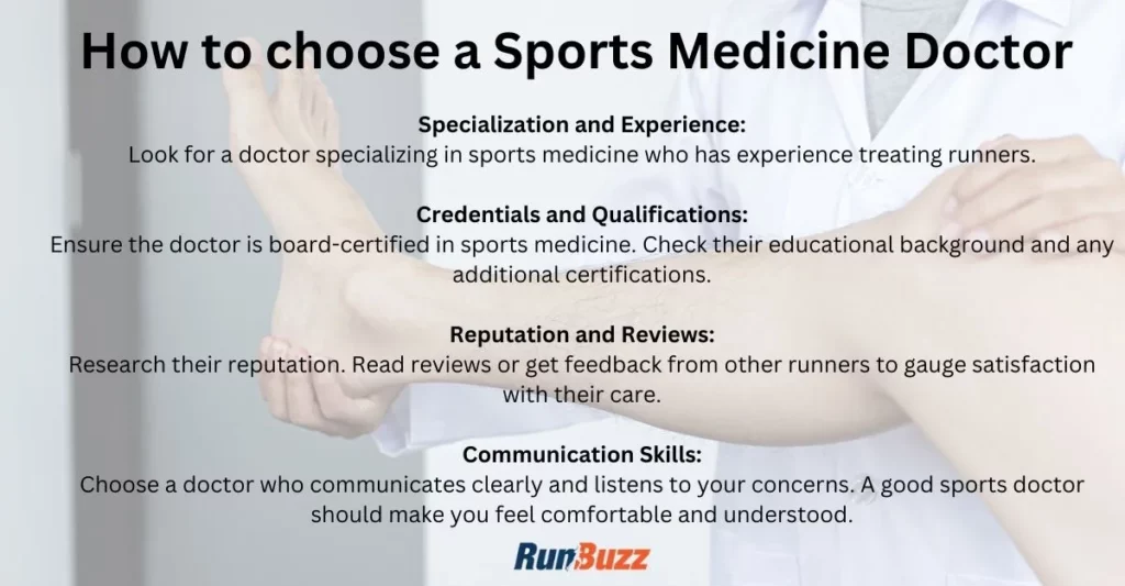 how to choose a sports medicine professional for runners